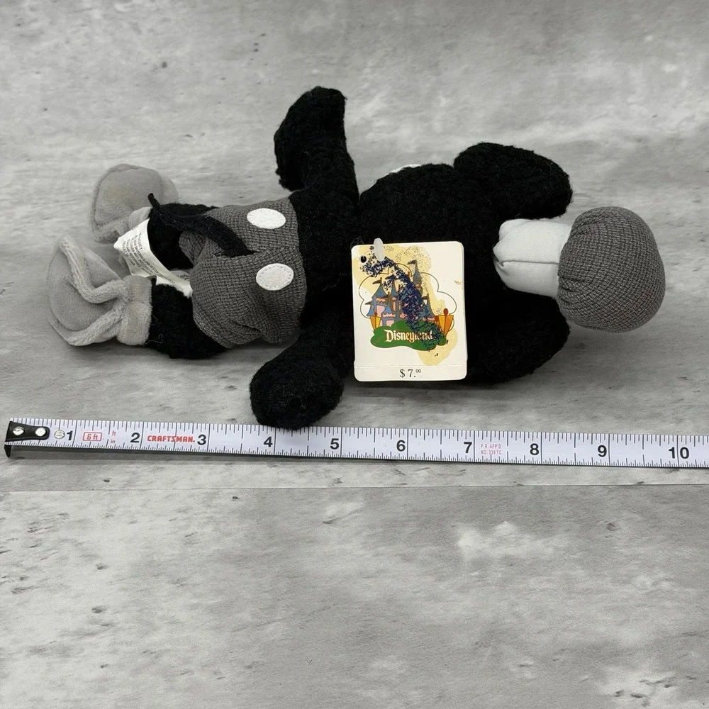 RARE DISNEYLAND TAG Mickey Mouse Steamboat Willie Millennium Plush Bean Bag NWT